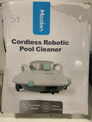 MOOLAN CORDLESS ROBOTIC POOL CLEANER - WHITE/TEAL - Like New