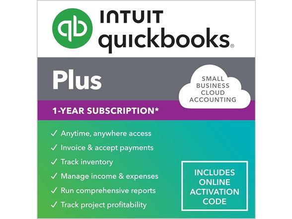 Intuit QuickBooks Online Plus 2024 1-Year Subscription PC/Mac Online Code