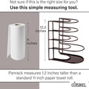 CUISINEL 12.2" HEAVY DUTY EXTRA LARGE 5 PAN & POT ORGANIZER 5 TIER RACK - BRONZE - Like New