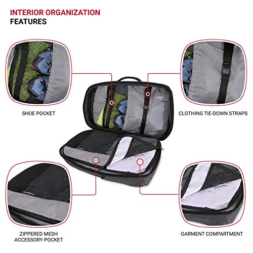 SwissGear Hybrid Travel Laptop Backpack 22 in - Heather Gray - Brand New