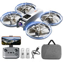 WHEAT RUN DRONE WITH CAMERA RC QUADCOPTER FOR KIDS ADULTS BEGINNERS GRAY - Like New