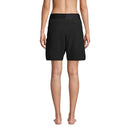 Lands' End Women's 9" Quick Dry Elastic Waist Modest Board Shorts Swim Black 6 - Brand New