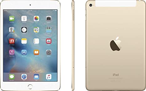 APPLE IPAD MINI 7.9" 4TH GENERATION 128GB WIFI + CELLULAR MK852LL/A - GOLD Like New