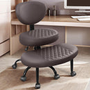 ATHOPE ERGONOMIC CROSS LEGGED OFFICE CHAIR WITH WHEELS - DARK BROWN - Like New