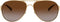 OAKLEY Women's Oo4054 Caveat Aviator Sunglasses Dark Brown - Scratch & Dent