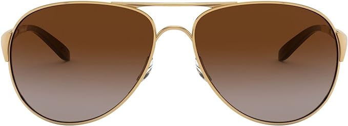 OAKLEY Women's Oo4054 Caveat Aviator Sunglasses Dark Brown - Scratch & Dent