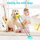Pet Dog Silicone Molar Toy,Dog Rope Ball Pull Toy Sucker Multifunctional - Like New