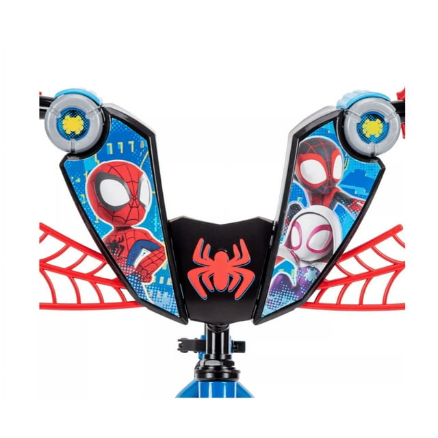 HUFFY MARVEL SPIDEY AND HIS AMAZING FRIENDS BOYS 12 INCH BIKE - BLUE/RED - Like New