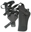 UNCLE MIKE'S RIGHT-HAND KODRA NYLON VERTICAL SHOULDER HOLSTER, SIZE 4 - BLACK Like New