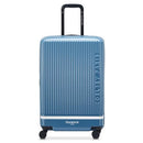 FLORENCE BY MILLS CHECKED-MEDIUM LUGGAGE 24 Inch - ZINC BLUE - Brand New