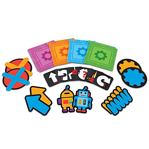 LEARNING RESOURCES LET'S GO CODE! ACTIVITY SET, 50 PIECES, AGES 5+ MULTICOLOR - Like New