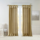 MADISON PARK NATALIE SOLID POLYESTER DARKENING TWISTED TAB - BRONZE - Like New