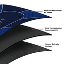 YUZPKRSI 70 X 35 INCH POKER MAT 8 PLAYERS TEXAS HOLD'EM POKER TABLE - BLUE BLACK - Like New