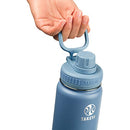 TAKEYA ACTIVES WATER BOTTLE WITH SPOUT LID 18 OZ - BLUESTONE - Like New
