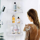 ChoJiah 10 Feet 4 Tiers Corner Shower Caddy, Adjustable Shower Shelf - Brand New