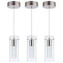 LEADTEK 3 Pack Pendant Lights Kitchen Island Light Brushed Nickel - Like New