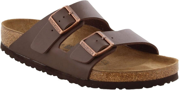 BIRKENSTOCK ARIZONA UNISEX SANDALS - MEN 11 WOMEN 13 - DARK BROWN BIRKO-FLOR - Brand New