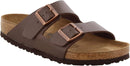 BIRKENSTOCK ARIZONA UNISEX SANDALS - MEN 11 WOMEN 13 - DARK BROWN BIRKO-FLOR - Like New