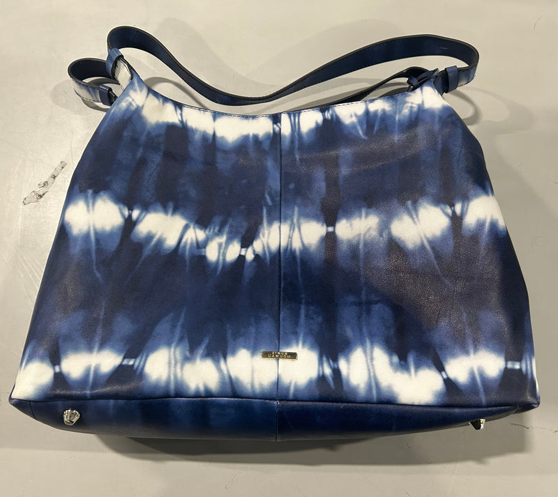 VINCE CAMUTO LEATHER GROUP TANIA TOTE - DARK JEAN TIE DYE - Like New