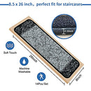 Qingbei Rina Carpet Stair Treads Non Slip Indoor Stair Runner 8.5’’x26’’, 14 Pcs - Brand New