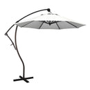 CALIFORNIA UMBRELLA 9' ROUND ALUMINUM CANTILEVER UMBRELLA 360 ROTATION - WHITE - Like New