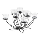Zingz & Thingz Romantic Collection Candelabra Centerpiece Candle Holder - Black - Brand New