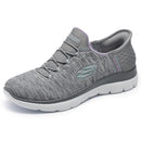 SKECHERS SUMMITS DAZZLING HAZE SNEAKER WOMEN 12 WIDE GREY MINT - Like New