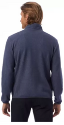 HANES ALTERNATIVE MEN'S ECO TEDDY FULL-ZIP JACKET 3262RT - SIZE 2XL - NAVY - Like New