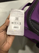 US TRAVELER 20" CARRY ON LUGGAGE SOFTSIDE SUITCASE, PURPLE, 4 WHEEL-2 PIECE - Like New