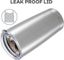 GENERIC 20 OZ TUMBLER WITH LID STAINLESS STEEL INSULATED TUMBLERS CUPS - SILVER - Like New