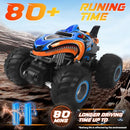 BESWIT MK724A 1:16 REMOTE CONTROL CAR or MONSTER TRUCK - BLUE/ORANGE - Like New