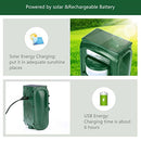 FAYINWBO SOLAR ULTRASONIC ANIMAL REPELLER MOTION DETECTION SIREN FLASH - GREEN - Like New