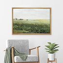 wall26 Framed Canvas Print Wall Art Green Meadow Hillside with Plants - 16x24 - Brand New