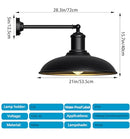DENGNBJ Rust-Proof Outdoor Gooseneck Barn Lights Large Wall-Mounted Lighting - Brand New