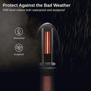 EAST OAK 1500W PATIO HEATER, TABLE SIDE PORTABLE ELECTRIC HEATER 3 LEVELS BLACK - Brand New