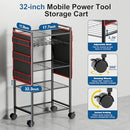 CFMASTER 5 - Tier Power Tool Organizer Cart - 300 lbs Heavy Duty Utility Rack - Like New