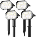 Brightown 4Pack Solar Spot Lights Outdoor with 58 LED & 1800mAh - Brand New