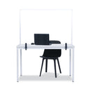 MASTERVISION PROTECTOR SERIES GLASS ALUMINUM DESKTOP DIVIDER - CLEAR - Brand New