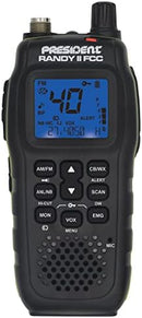 PRESIDENT ELECTRONICS RANDYII HANDHELD RADIO WITH LARGE LCD SCREEN - BLACK - Like New