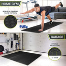 ProsourceFit Exercise Puzzle Mat ½" for Home Gym, 24 SQ FT - 6 Tiles - Black - Brand New
