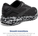 BROOKS WOMEN'S GHOST 15 RUNNING SHOE - SIZE 7.5 US, 5.5 UK - Ebony/Black/Oyster - Like New