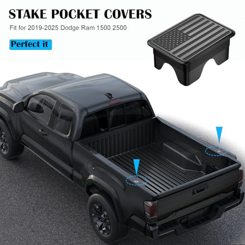 Dodge Ram 1500 2500 Accessories  XL-19KS Black Cover Stakes Pocket - Black - Like New