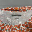 LANDS' END WOMEN'S LONG SLEEVE 50 RASH GUARD - SIZE: M - WHITE TANGERINE CITRUS - Brand New