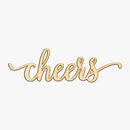 Cheers Wood Sign Home Party Wedding Rustic Décor Wall Art 24" x 7" B06VW6X7J5 - Brand New