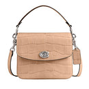 Coach Women's Embossed Croc Cassie Crossbody 19 Bag Buff - Like New