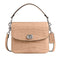 Coach Women's Embossed Croc Cassie Crossbody 19 Bag Buff - Like New