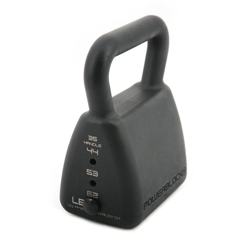 POWERBLOCK ADJUSTABLE KETTLEBELL 35-62LB - BLACK - Like New