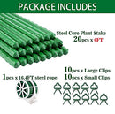 IDOXE 72Inches 6FT Sturdy Metal Garden Stakes Plant Support, 20 Pack B094N4Q6MH - Like New