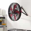 Hyper Tough Sealed Motor Drum Fan Wall Mount 3-Speed SFDE-500B3-1 (Renewed) - Brand New