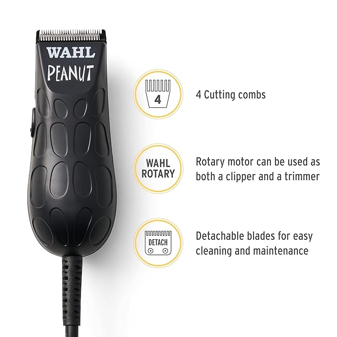 Wahl Professional Peanut Beard Trimmer Hair Clipper Kit 4 Combs - Scratch & Dent